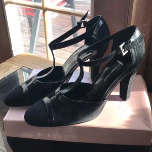 Size 9 Bandolini Black T Strap Heel